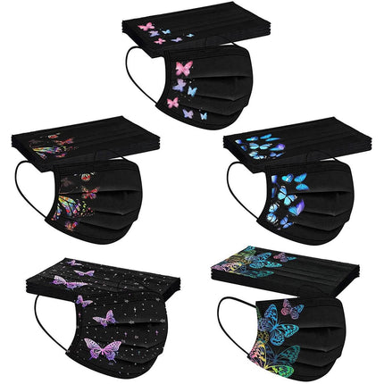 Butterfly Printed Paper Mask