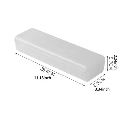 Cable Storage Box Large Capacity Transparent Multi-compartments Desktop Charging Cable Case