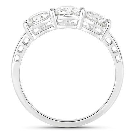 1.50 Carat Genuine Lab Grown Diamond 14K White Gold Ring