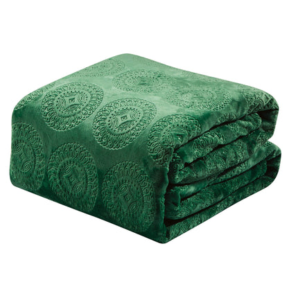 Caesar French Collection Flannel Fleece Blanket