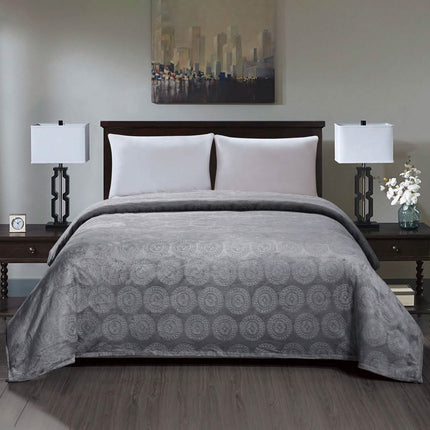 Caesar French Collection Flannel Fleece Blanket