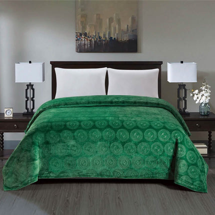 Caesar French Collection Flannel Fleece Blanket