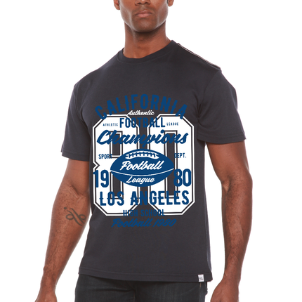 California Football Men's Bamboo Viscose/Organic Cotton Short Sleeve Graphic T-Shirt