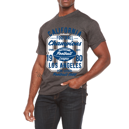 California Football Men's Bamboo Viscose/Organic Cotton Short Sleeve Graphic T-Shirt