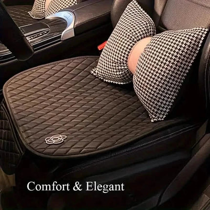 Camellia Flower Breathable Skidproof And Durable Car Seat Cushion