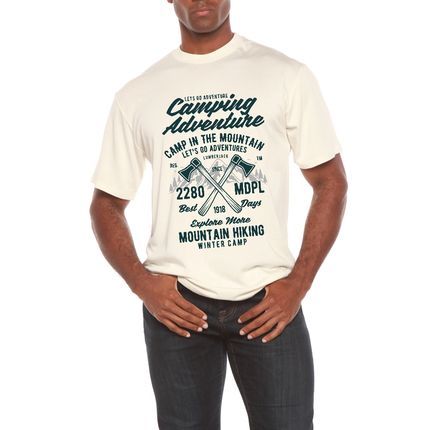 Camping Adventure Men's Bamboo Viscose/Organic Cotton Short Sleeve Graphic T-Shirt