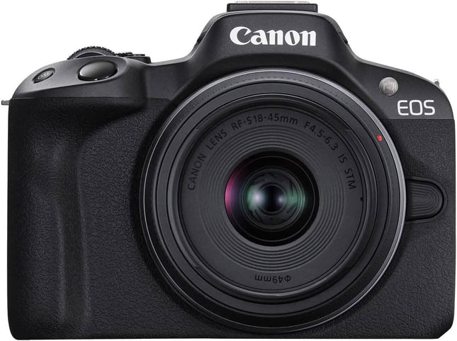 Canon EOS R50 4K Mirrorless Camera with RF-S 18-45mm f/4.5-6.3 IS STM Lens (Open-Box)