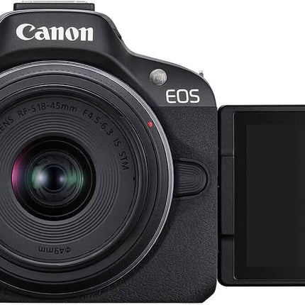 Canon EOS R50 4K Mirrorless Camera with RF-S 18-45mm f/4.5-6.3 IS STM Lens (Open-Box)