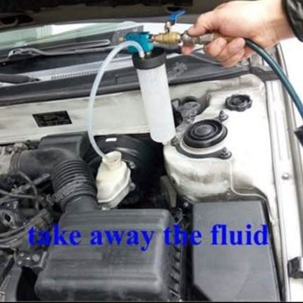 Car Brake System Fluid Bleeder Kit Hydraulic Clutch Oil Exchange One Man Tool