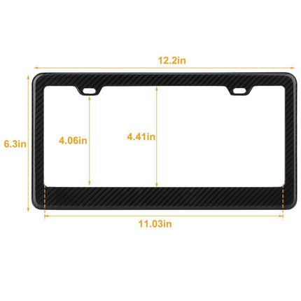 Carbon Fiber Black License Plate