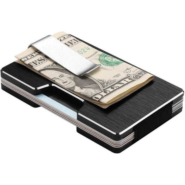 Carbon Fiber Pocket Money Clip Wallet with RIFD Card Blocking