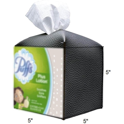 Carrotez Modern PU Leather Square Tissue Box Holder