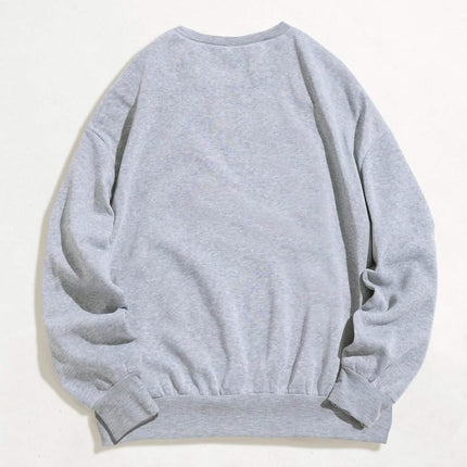 Cartoon Graphic Thermal Lined Oversized Sweatshirt