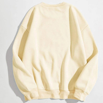 Cartoon Graphic Thermal Lined Sweatshirt