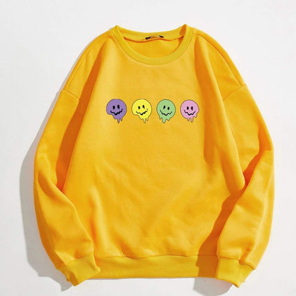 Cartoon Graphic Thermal Lined Sweatshirt