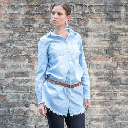 Casual Button Up Denim Shirt