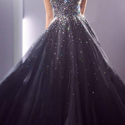 Ladivine CB114 Long Strapless Formal Gown with Jewel Accents