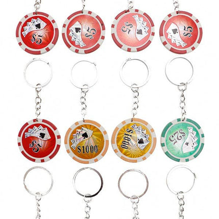 Casino Poker Chip Keychain