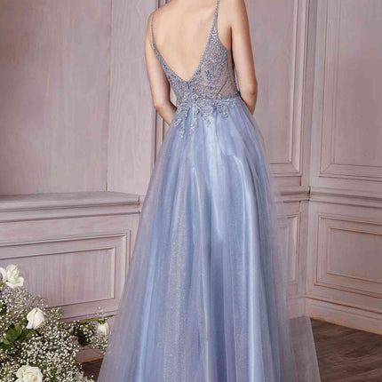 Cinderella Divine CD0195 Dress Long A-Line Layered Tulle Gown