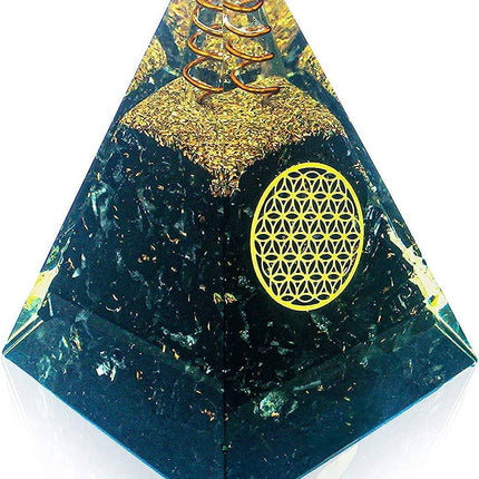 Handmade Orgonite Crystal Pyramid – Energy Healing Decor for Balance, Protection, Love & Prosperity