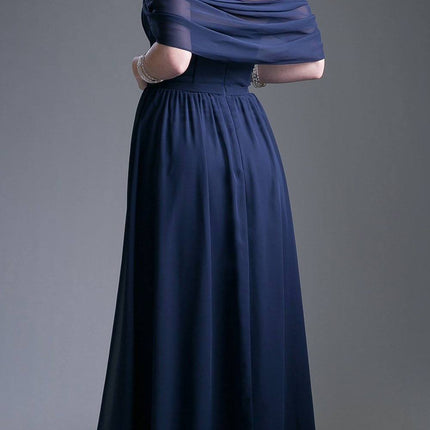 Cinderella Divine CH532 Sweetheart Neck A-Line Dress with Sleeves