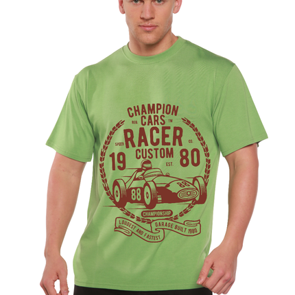 Champions Cars Men's Bamboo Viscose/Organic Cotton Short Sleeve Graphic T-Shirt