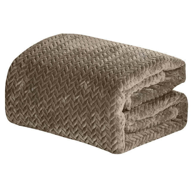 Chevron Braided Bed Cover