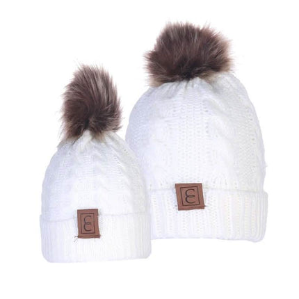 Chic Mom and Me Pom Beanies