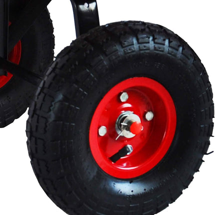 Children Outdoor Wagon All Terrain Pulling with Wood Railing Air Tires