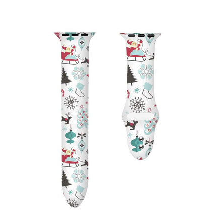 Christmas Silicone Apple Watch Bands - Assorted Styles