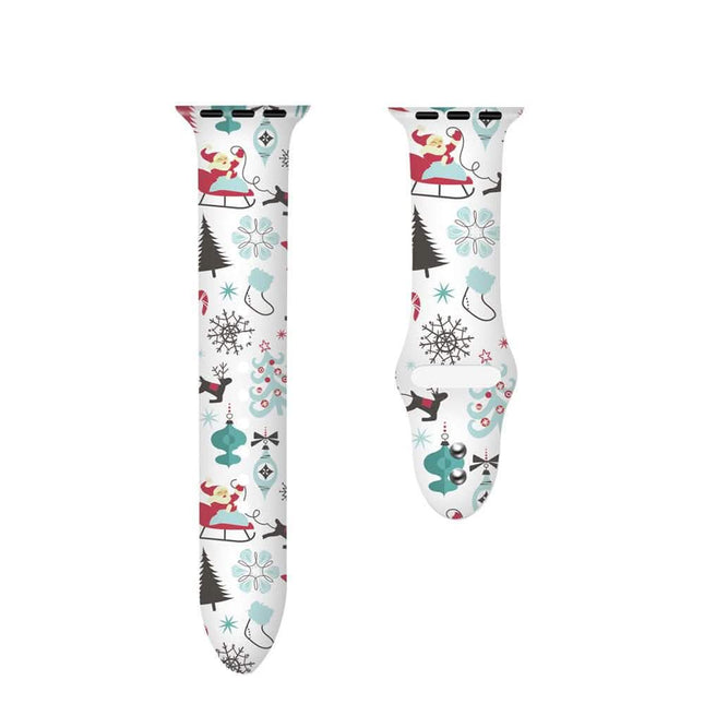 Christmas Silicone Apple Watch Bands - Assorted Styles