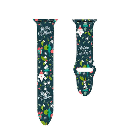 Christmas Silicone Apple Watch Bands - Assorted Styles