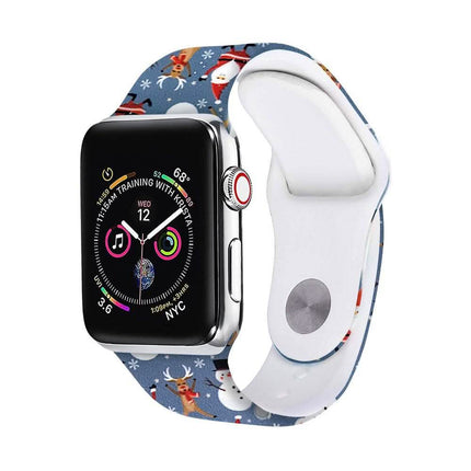 Christmas Silicone Apple Watch Bands - Assorted Styles