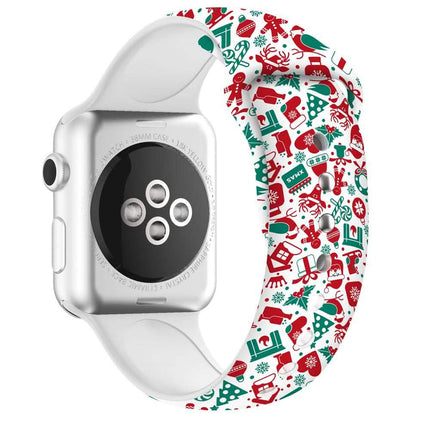 Christmas Silicone Apple Watch Bands - Assorted Styles