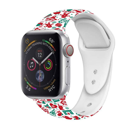 Christmas Silicone Apple Watch Bands - Assorted Styles