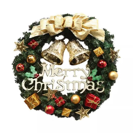 Christmas Xmas Wreath Home Door Wall Ornament Garland Bowknot Party Decoration