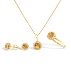 6.5 / Yellow.Gold / Orange Citrine