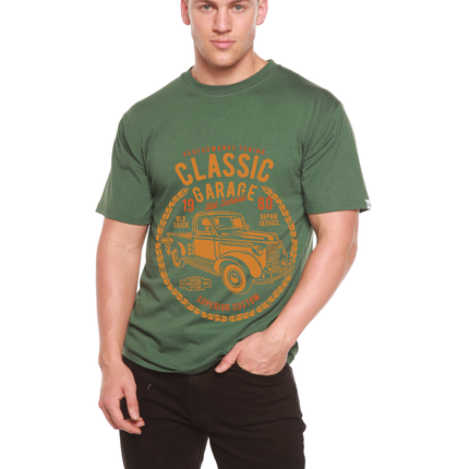 Classic Garage Men's Bamboo Viscose/Organic Cotton Short Sleeve Graphic T-Shirt