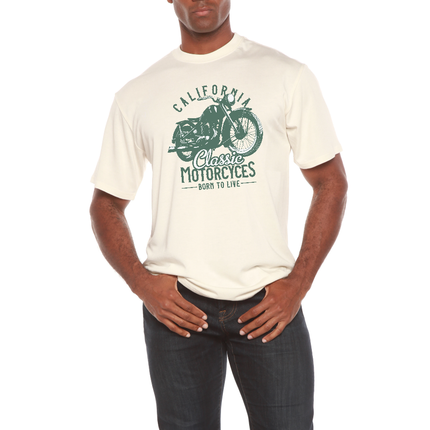 Classic Motorcycles Men's Bamboo Viscose/Organic Cotton Short Sleeve Graphic T-Shirt