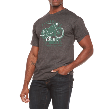 Classic Motorcycles Men's Bamboo Viscose/Organic Cotton Short Sleeve Graphic T-Shirt