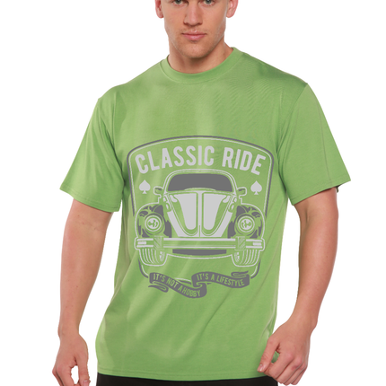 Classic Ride Men's Bamboo Viscose/Organic Cotton Short Sleeve Graphic T-Shirt