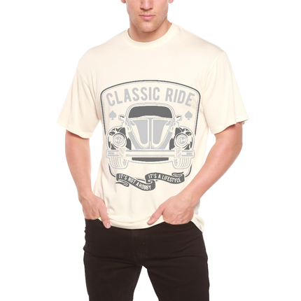 Classic Ride Men's Bamboo Viscose/Organic Cotton Short Sleeve Graphic T-Shirt