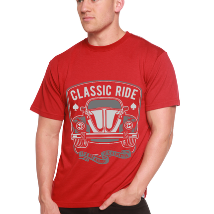 Classic Ride Men's Bamboo Viscose/Organic Cotton Short Sleeve Graphic T-Shirt