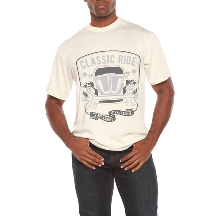 Classic Ride Men's Bamboo Viscose/Organic Cotton Short Sleeve Graphic T-Shirt