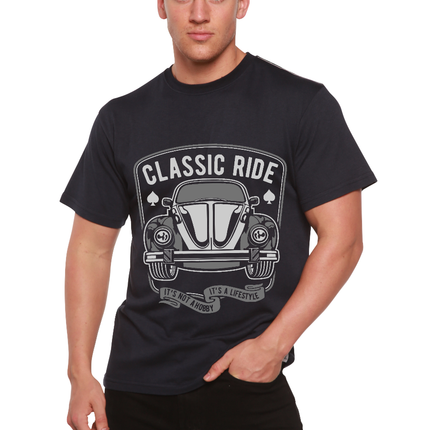 Classic Ride Men's Bamboo Viscose/Organic Cotton Short Sleeve Graphic T-Shirt