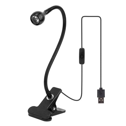 Clip On Reading Light USB Desk Clamp Lamp Flexible Gooseneck