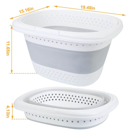Collapsible Laundry Basket with Comfort Handle