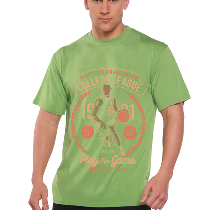College League Men's Bamboo Viscose/Organic Cotton Short Sleeve Graphic T-Shirt