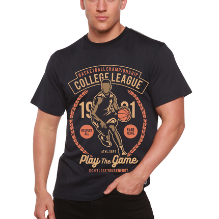 College League Men's Bamboo Viscose/Organic Cotton Short Sleeve Graphic T-Shirt