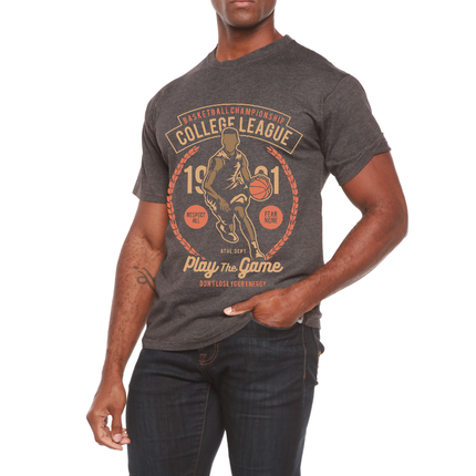College League Men's Bamboo Viscose/Organic Cotton Short Sleeve Graphic T-Shirt